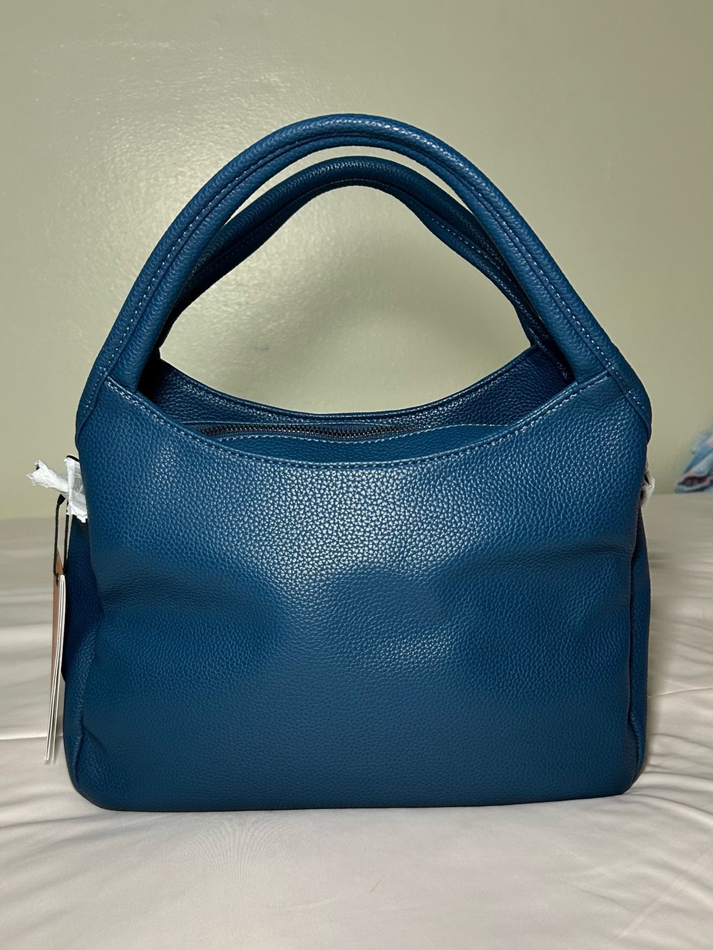 KOGTLA Blue Vegan Leather Hobo Shoulder Bag